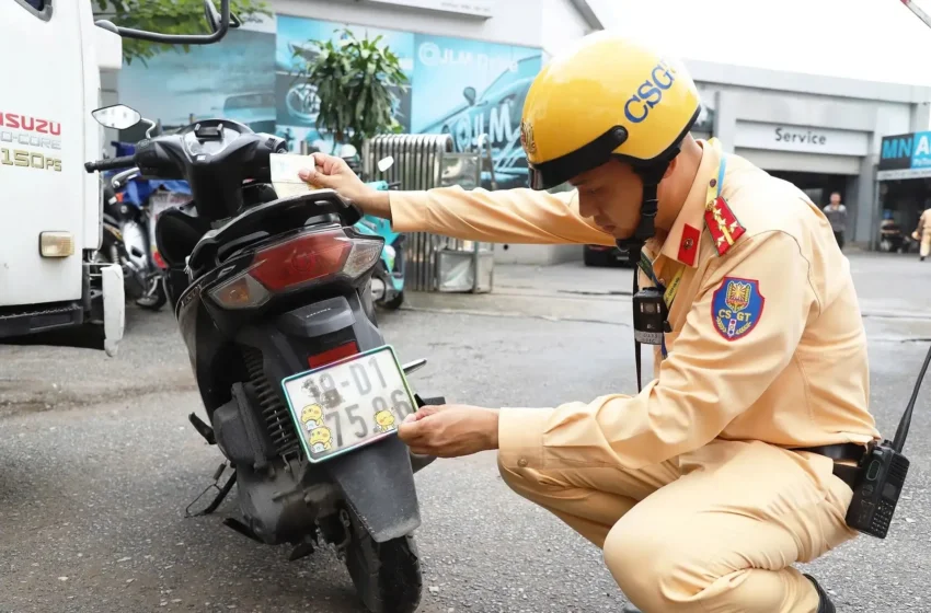  Đề xuất phạt tới 26 triệu đồng với hành vi làm biến dạng, che biển số xe